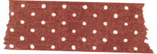 Polka dots washi tape decoration